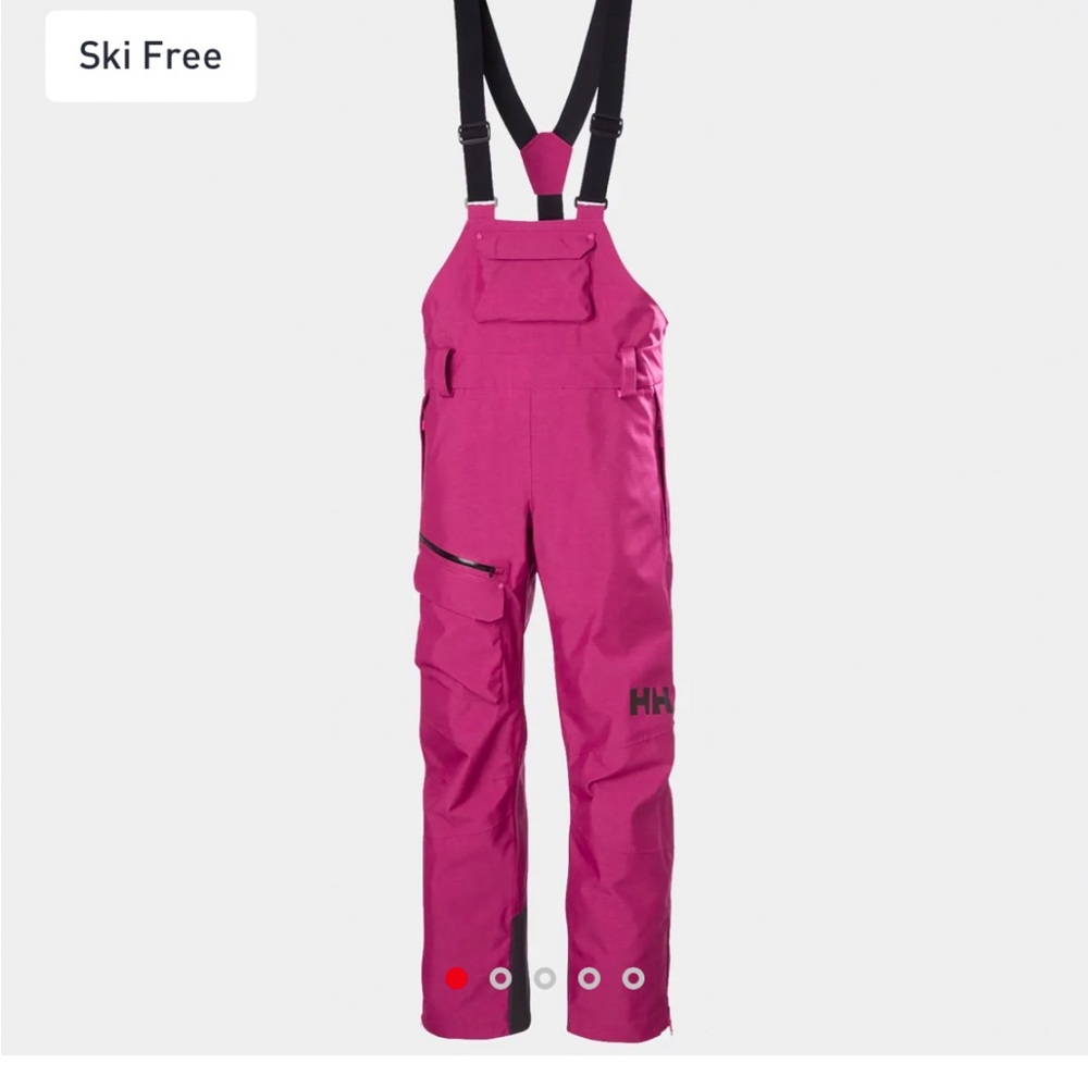 Helly Hansen Vibrant Pink Ski Bib Pants